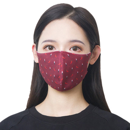 2-ply Microfiber Face Mask Anti-dust, Windproof, Breathable and Washable