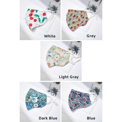 Fashion Floral Cotton Face Mask Washable Breathable Outdoor Protective