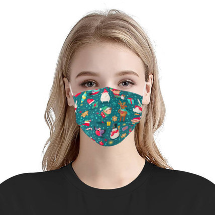 3-ply Disposable Protective Face Mask Ear loop Pleated Floral(50 PCS)