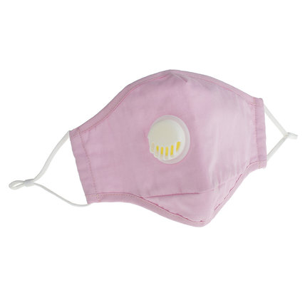 Cotton Protective Masks with Breathing Valve and Filter Pocket (3 PCS)