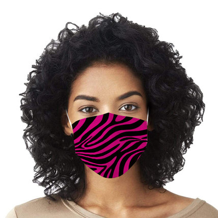 Multicolor Zebra Stripe Printed Disposable Face Mask Adult 3-ply (50 PCS - Any 4 colors)