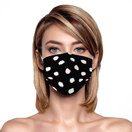 Multicolor Polka Dot Print Disposable Face Mask Adult 3-ply(50 PCS - Any 4 colors)