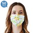 Multicolor Geometric Print Disposable Face Mask Adult 3-ply(50 PCS - Any 4 colors)